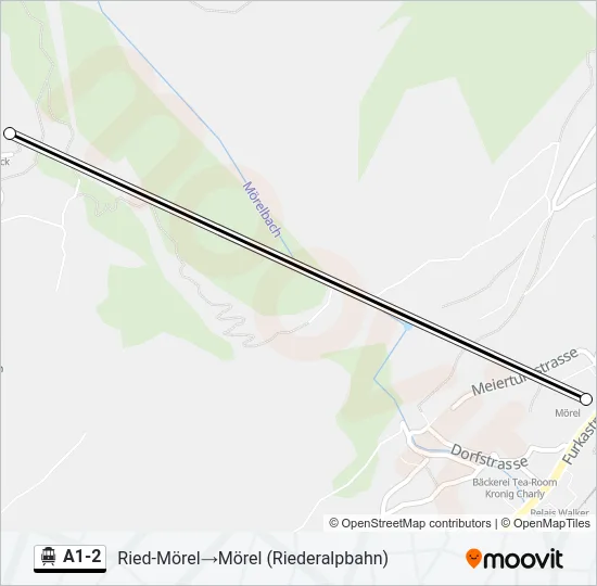 A1-2 Cable Car Line Map