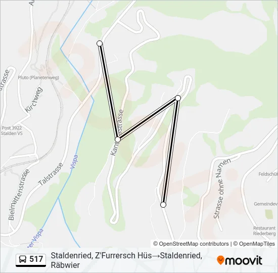 517 Bus Line Map