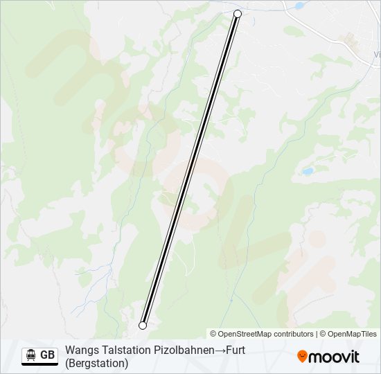 GB Cable Car Line Map