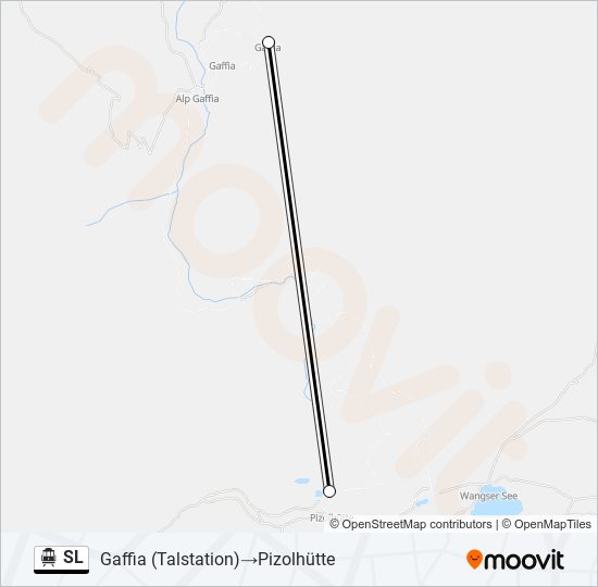 SL Cable Car Line Map