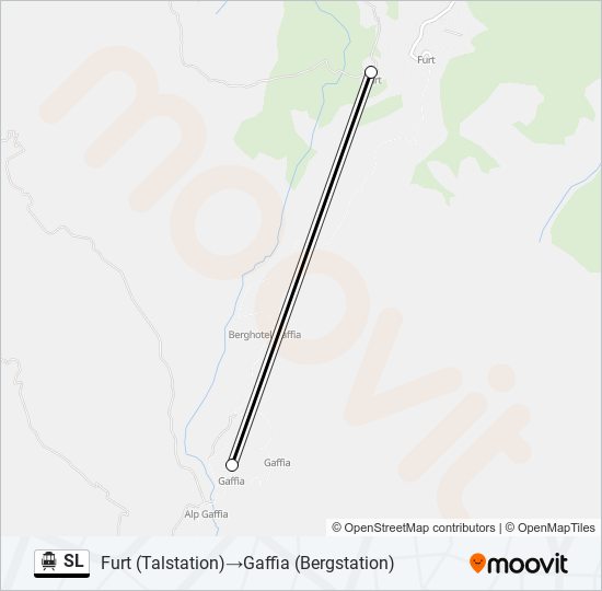 SL Cable Car Line Map