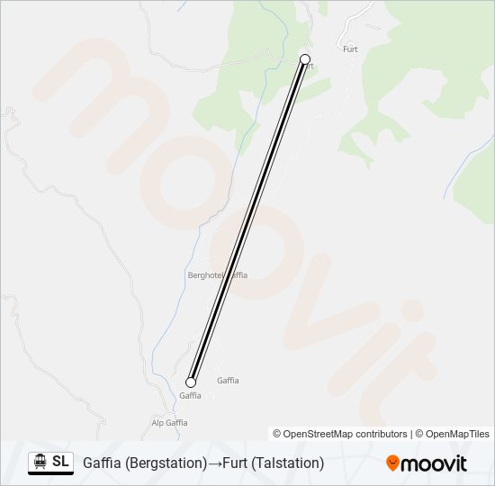 SL Cable Car Line Map