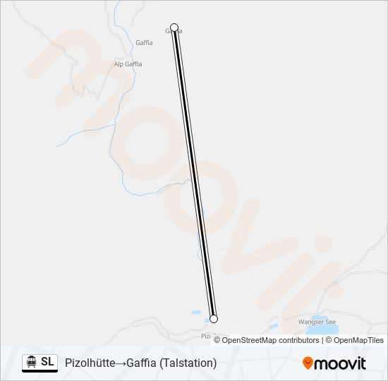 SL Cable Car Line Map