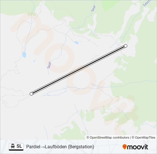 SL Cable Car Line Map