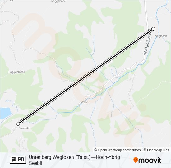 PB Cable Car Line Map