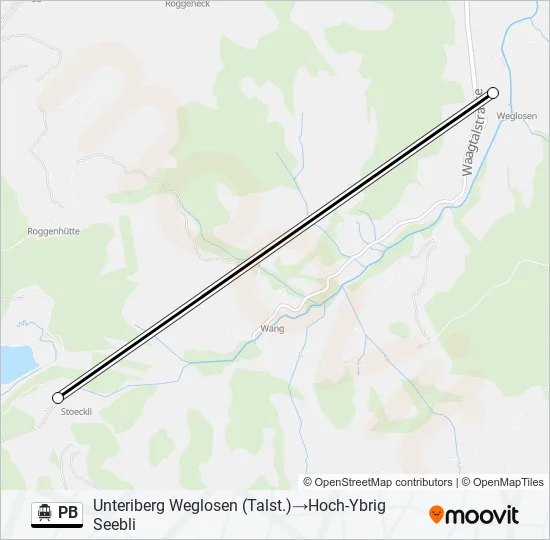 PB Cable Car Line Map
