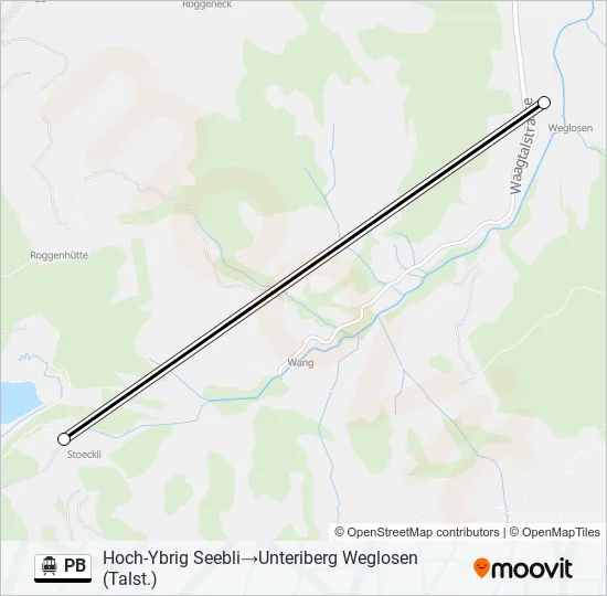 PB Cable Car Line Map