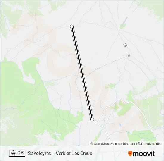 GB Cable Car Line Map