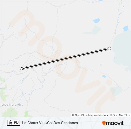 PB Cable Car Line Map
