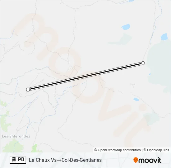 PB Cable Car Line Map