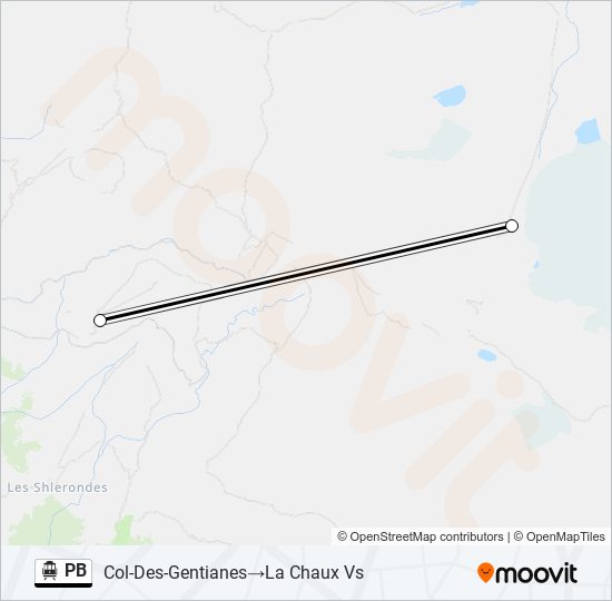 PB Cable Car Line Map