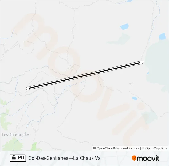 PB Cable Car Line Map