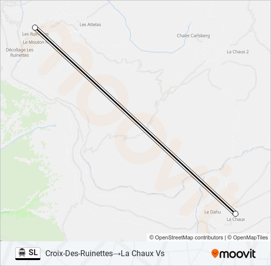 SL Cable Car Line Map