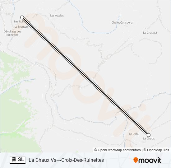 SL Cable Car Line Map