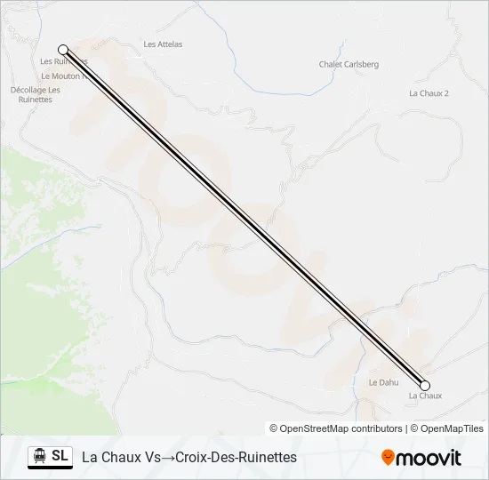 SL Cable Car Line Map