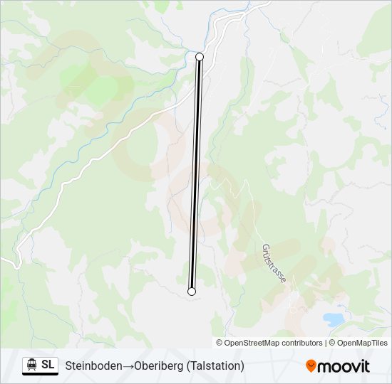 SL Cable Car Line Map