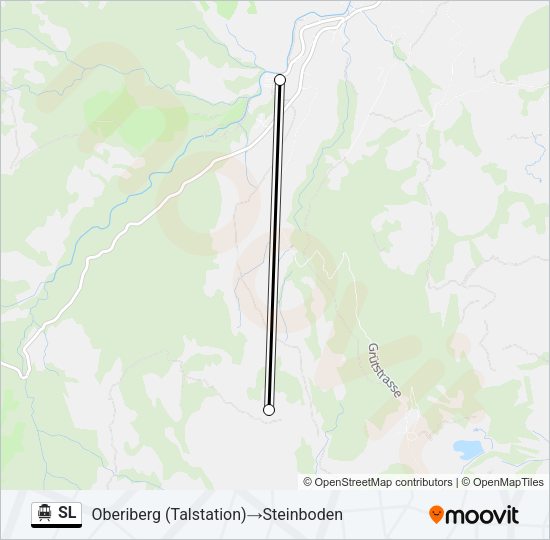 SL Cable Car Line Map