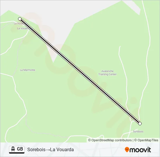 GB Cable Car Line Map