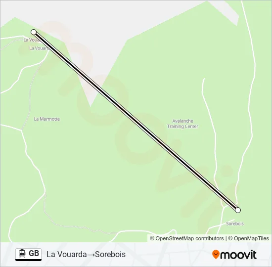 GB Cable Car Line Map