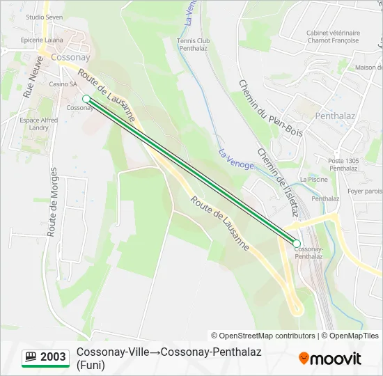 2003 Funicular Line Map
