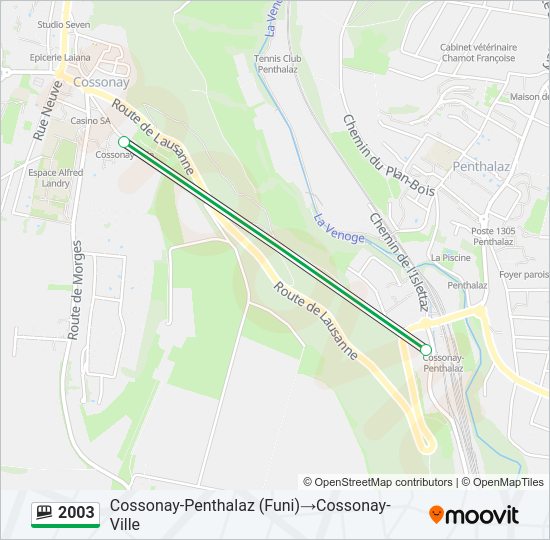 2003 Funicular Line Map