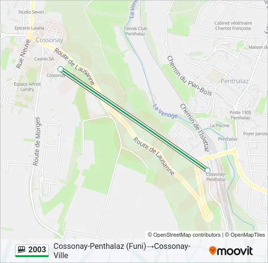 2003 Funicular Line Map