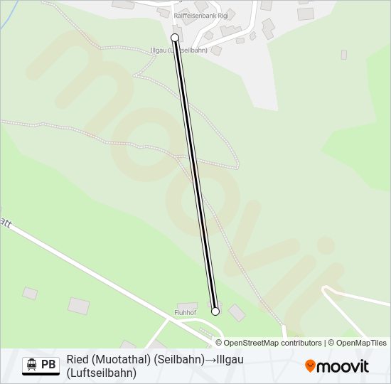 PB Cable Car Line Map