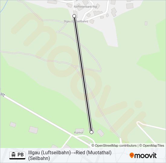 PB Cable Car Line Map
