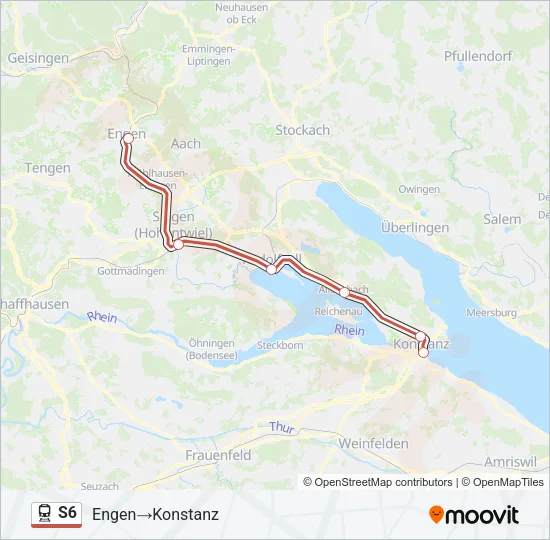 S6 Train Line Map