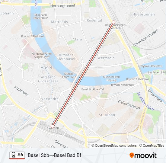 S6 Train Line Map