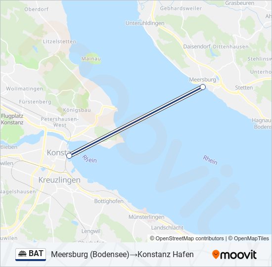 BAT Ferry Line Map