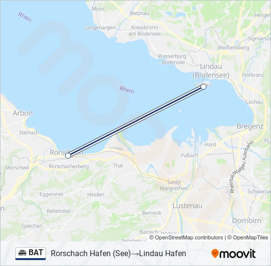 BAT Ferry Line Map