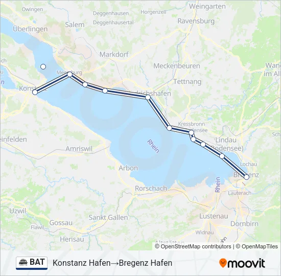 BAT Ferry Line Map