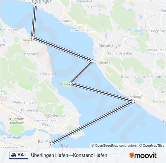 BAT Ferry Line Map