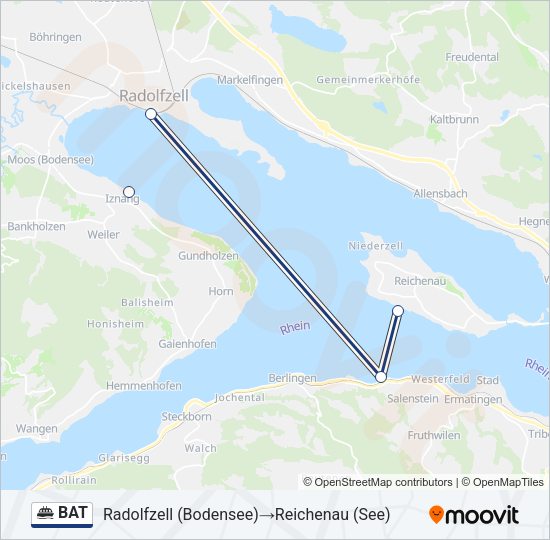 BAT Ferry Line Map