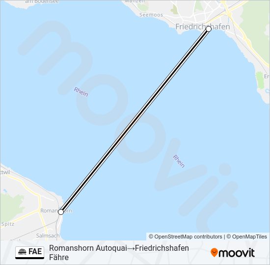 FAE Ferry Line Map