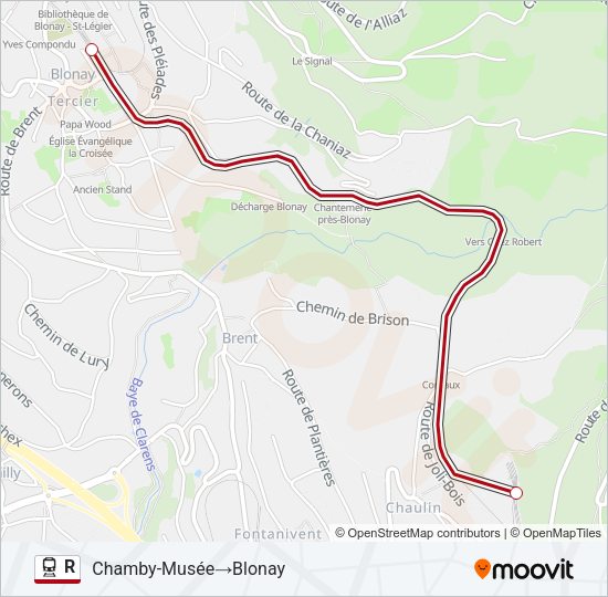 R Train Line Map