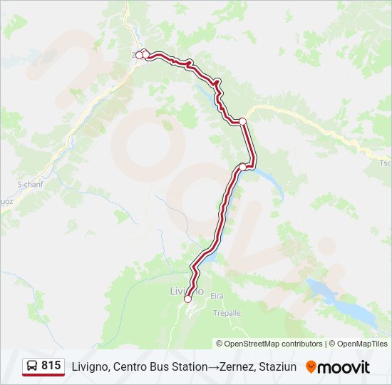 815 Bus Line Map