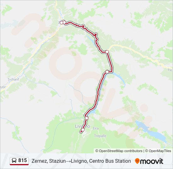 815 Bus Line Map