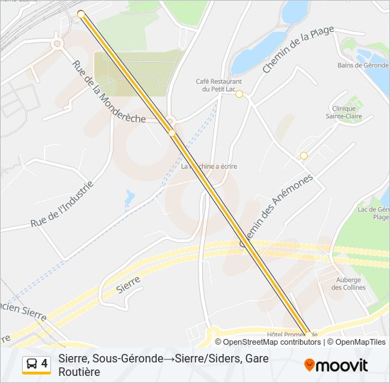 4 Bus Line Map
