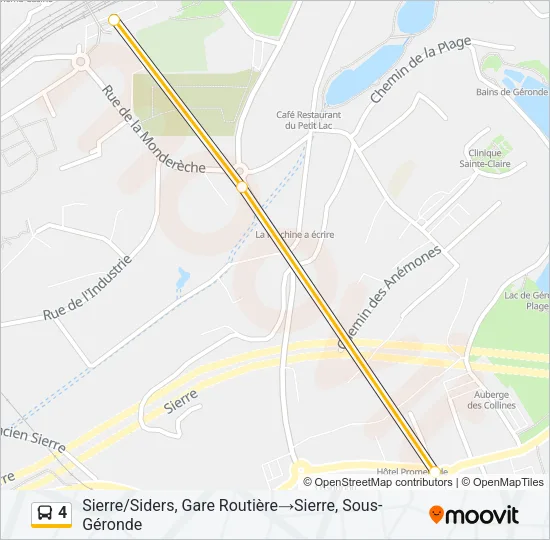 4 Bus Line Map