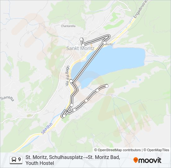 9 Bus Line Map