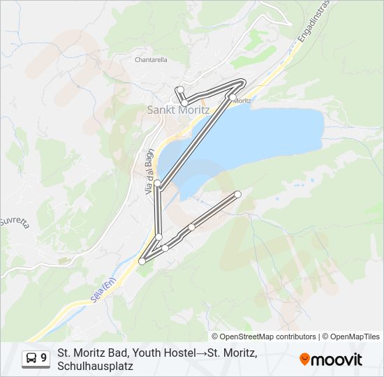 9 Bus Line Map
