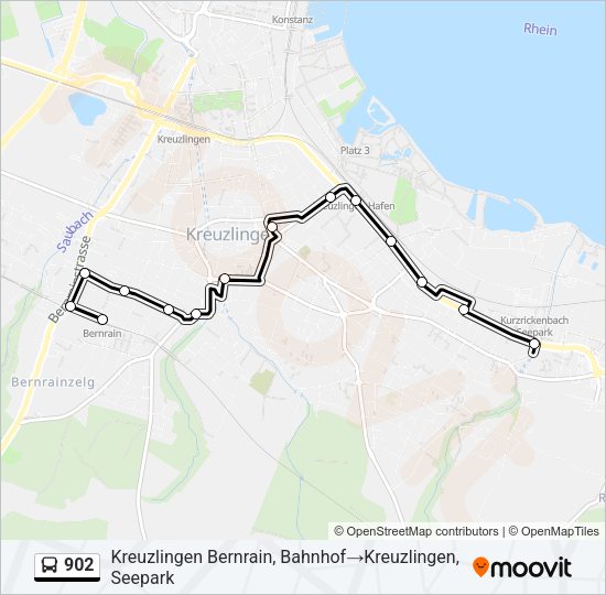 902 Bus Line Map