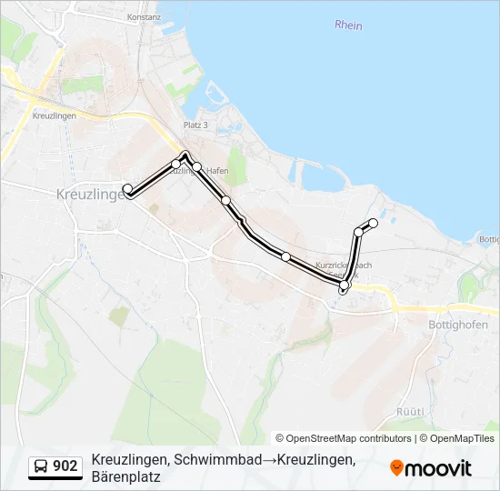 902 Bus Line Map