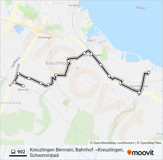 902 Bus Line Map