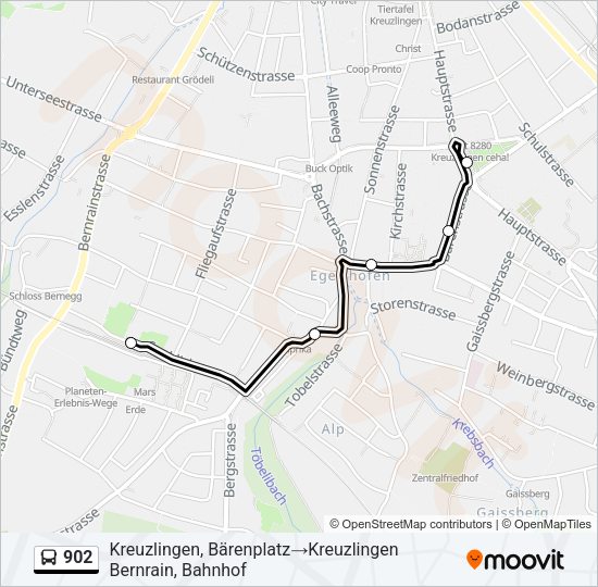 902 Bus Line Map