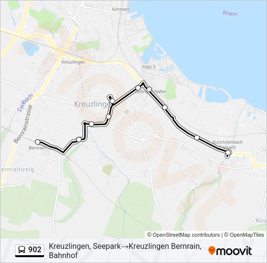 902 Bus Line Map
