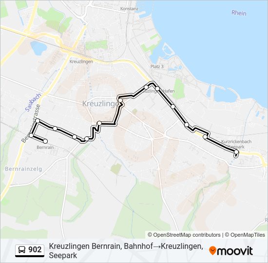 902 Bus Line Map