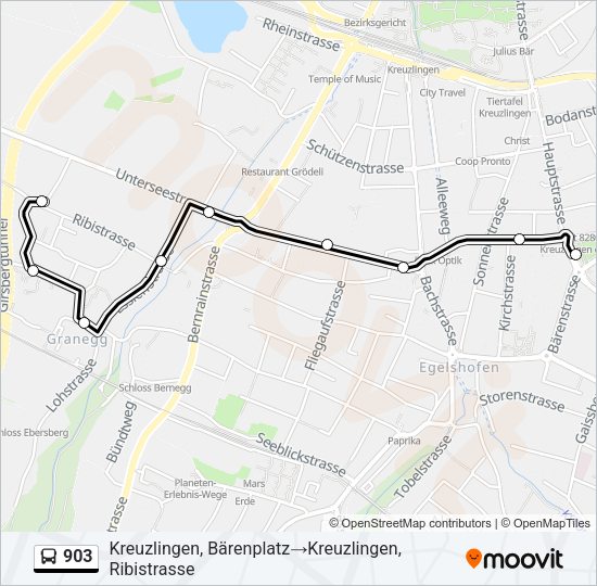 903 Bus Line Map